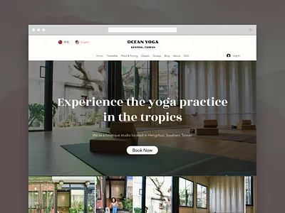 Ocean Yoga Website website