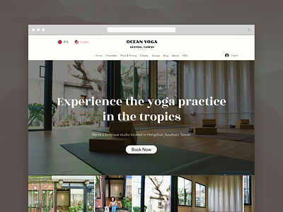 Ocean Yoga Website website