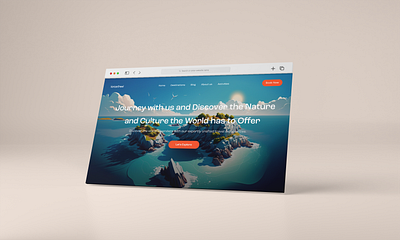 HorizonTravel Web Site Design: Landing Page / Home Page UI design illustration ui ux