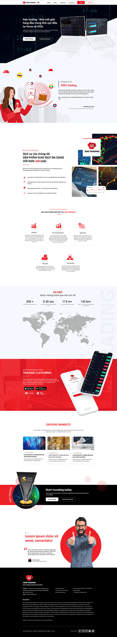 Website tradding branding forex illustration logo tradding ui ux