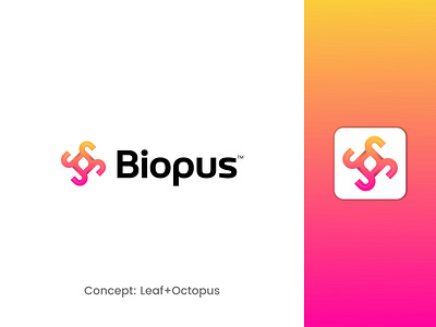 Biopus Logo design abstract b logo brand identity branding branding identity creative logo design graphic design identity letter logo lettermark logo logo design logo designer logo idea logo mark modern logo monogram symbol top logo