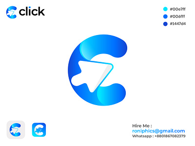 Click Logo a b c d e f g h i j k l m n branding c c click click click logo creative logo gradient graphic design icon letter c logo logo symbol logomark m n o p q r s t u v w x y z modern logo simple typography unique logo