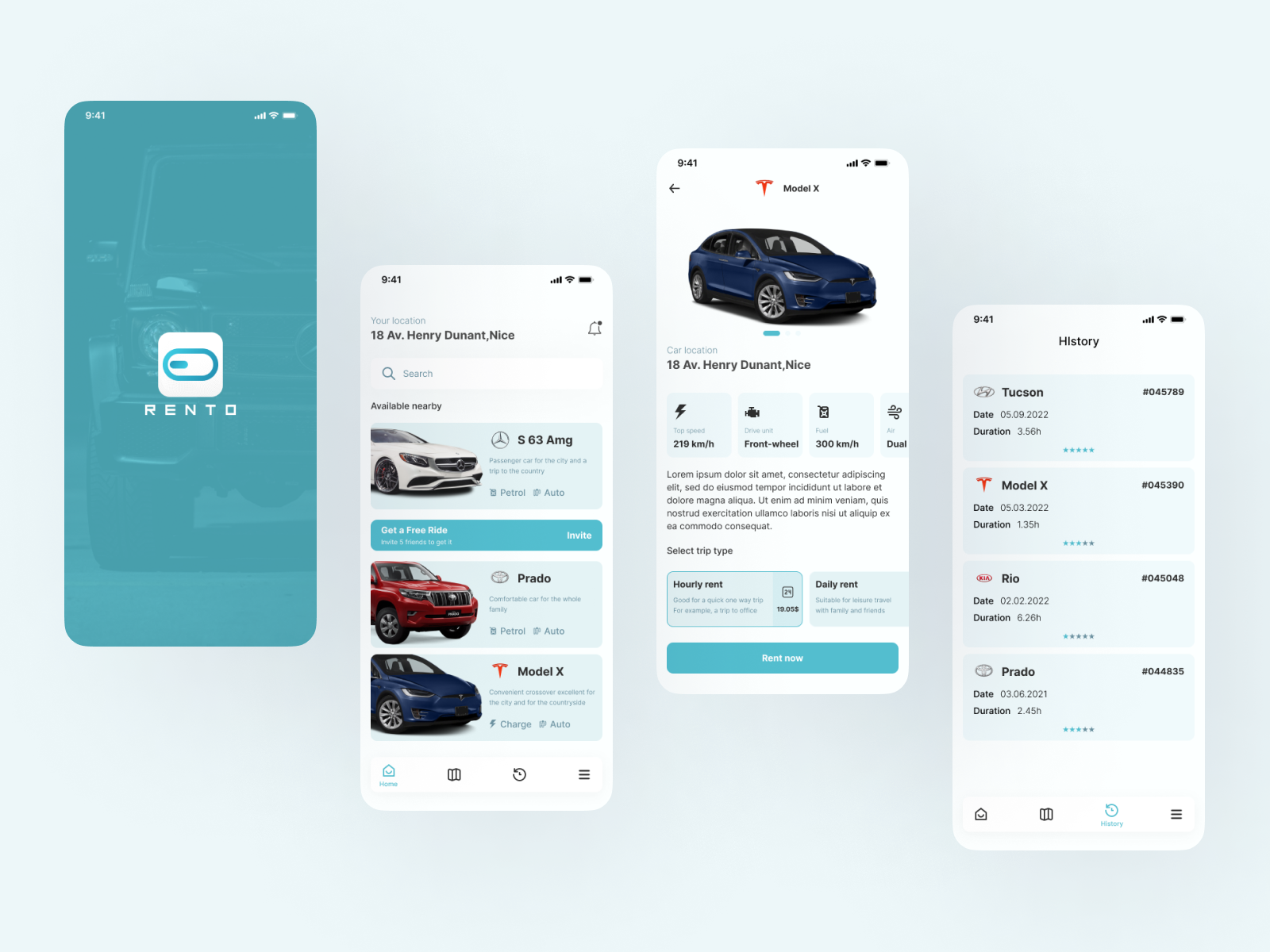 Rento - car sharing mobile app by Edgar Sigaev on Dribbble