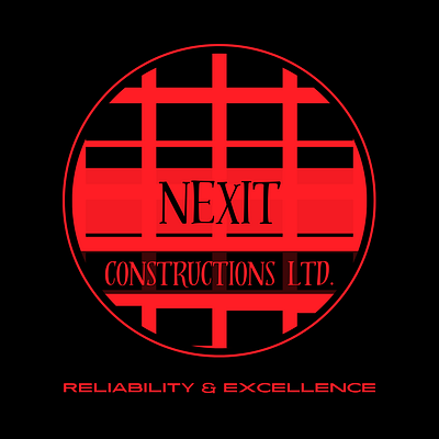 My recent work on Nexit constructions Ltd. company logo branding graphic design logo
