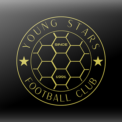 My recent work on Young Stars football club logo branding graphic design logo