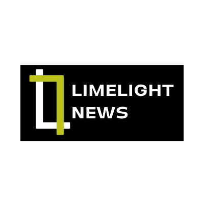 My recent work on LimeLight News company logo branding graphic design logo