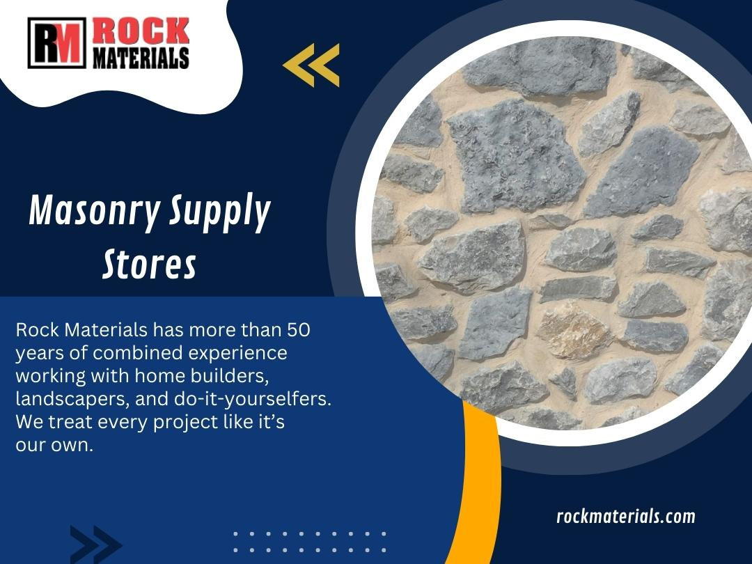 Masonry Supply Stores by Rock Materials on Dribbble