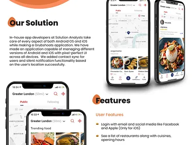Food Social Media Application - App Development branding graphic design