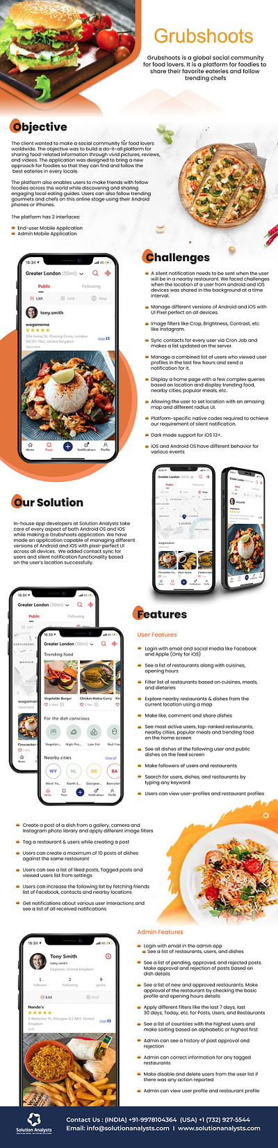 Food Social Media Application - App Development branding graphic design