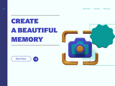 3d Icons Camera in Website 3d 3d icons 3d illustration 3d scene brand identity camera capture design illustration logo memory ui website