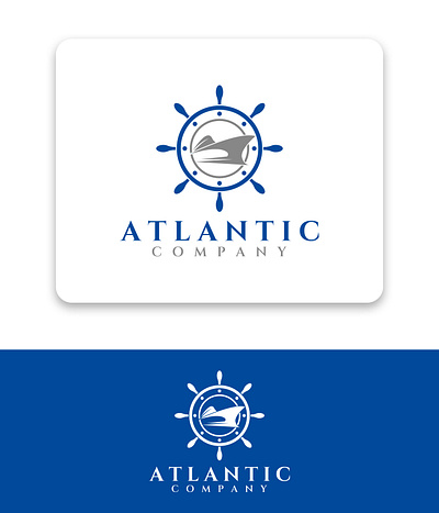 ATLANTIC logo branding business card design graphic design illustration logo motion graphics ui ux vector