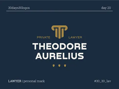 LAWYER branding column lawyer letter logo t