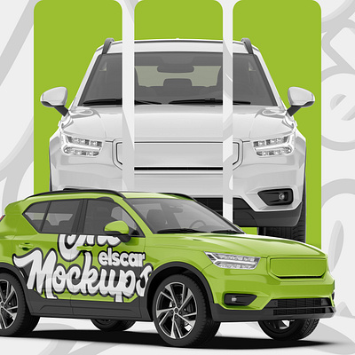 Modern SUV Mockup - 012 3d 4x4 adventure advertising auto automotive branding car crossover design electric family mock up mockup off road offroad rendering service utility wrap