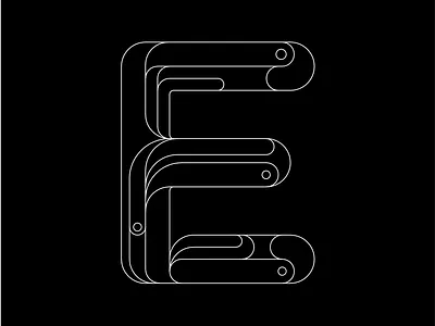 36 Days of Type: E graphic design illustration type design typography vector