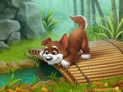 Illustrations for Gardenscapes game by Playrix casual game art catrooning character design game art game object illustration