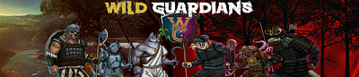 Wild Guardians Web Banners app banner branding crypto design graphic design illustration illustrator indesign logo photoshop typography ui ux vector web banner website