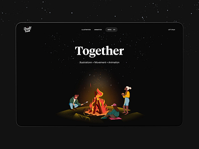 Bright Funk - Animation service landing page design animation b2b services corporate website illustration landing page landing page design marketing service motion motion graphics promotional landing page website design