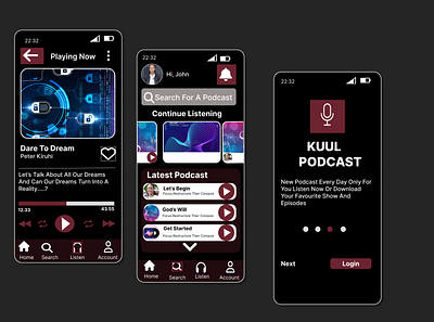 podcast branding design figma graphic design typography ui ux