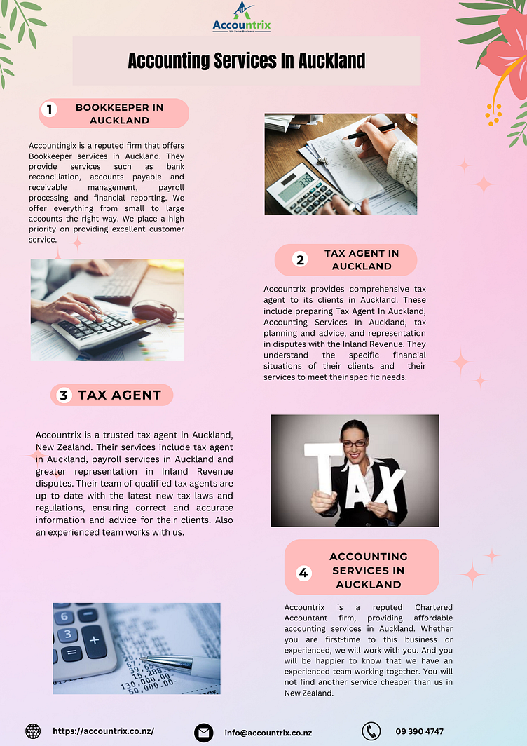 Accounting Services In Auckland by Accountrix Ltd. on Dribbble