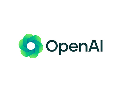 O for OpenAI #36daysoftype ai blockchain branding data science future futuristic gpt chat gradient hexagon icon innovation letter logo monogram o open openai robot technology web3