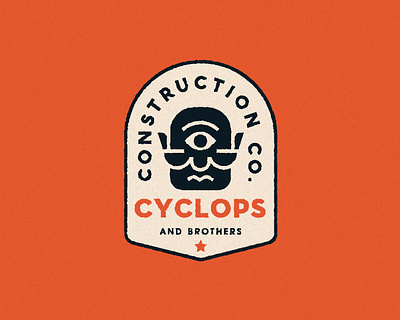Cyclops mark logo emblem branding cyclops design graphic design illustration logo mythology typography ui ux vector