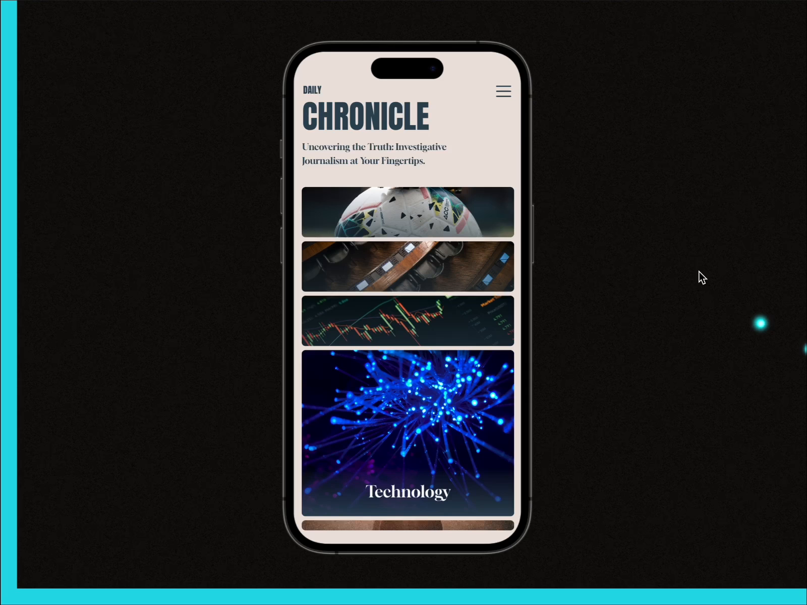 Example of Custom Framer Landing Page 