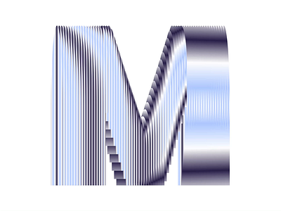 36 Days of Type - M 36 days of type 36daysoftype animation design font generative gradient graphic design kinetic type letter m mirror motion motion graphics type typography