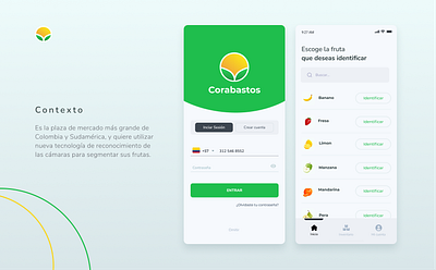 UX Corabastos App mobile app design mobile ui ux