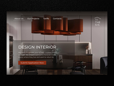 Interior design landing page banner branding design graphic design landing page ui ux