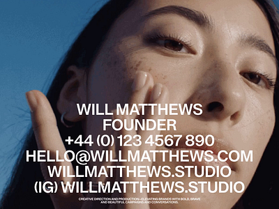 willmatthews.studio animation brand brand identity branding design logo typography website
