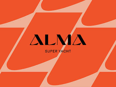 ALMA Super Yacht Visual Identity / Branding / Wordmark Design branding design ident identity logo logotype luxury minimal sail super typography wave wordmark yacht