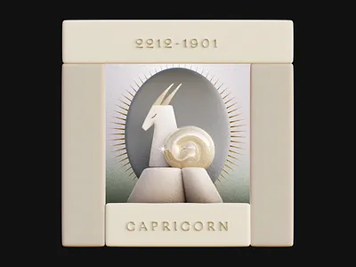 Capricorn 3d 3d art astrology b3d blender c4d capricorn design grain illustration render zodiac