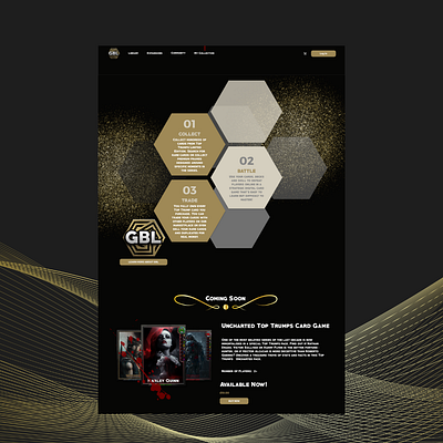 GBL Web Design branding dark ui game product design ui uiux user experience user interface ux web design
