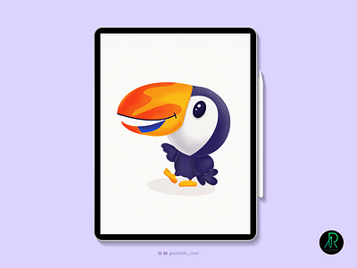 Cute Toucan branding colorfull design graphic design illustration logo procreate toucan