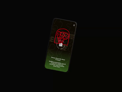 DND Website Design: Mobile screens / Home Page UI animation brasil brazil canada design dj illustration interface music ney york rapper record rock song são paulo ui uidesign uiux website