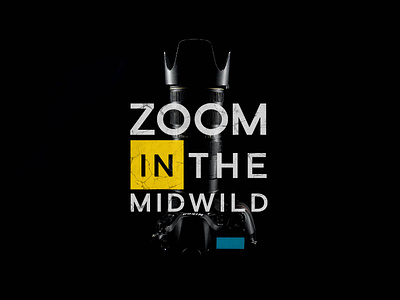ZOOM IN THE MIDWILD banner design brand brand identity brand style guide branding camera insta banner instagram banner logo logo design logo identity photography photography banner photography brand photography logo poster design social media kits stationery designs wild photography
