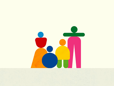 Family animation branding characters design family gif illustration motion motion graphics motiongraphics people ui