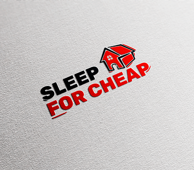 Sleep for cheap branding design logo vector