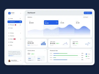 Actoist analytical dashboard analysts banking dashboard design finance flat home layo navigation numbers statistic studio ui ux website
