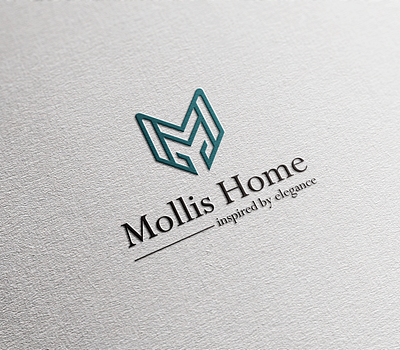 Mollis Home branding design logo vector