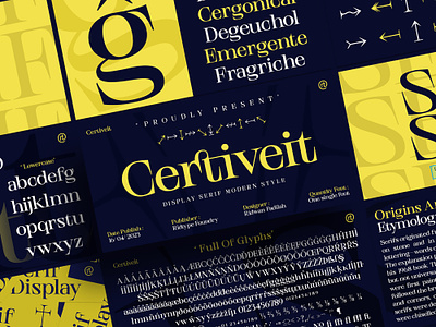 Certiveit Font - Serif Display Modern certiveit classy display freefont graphic design logo logotype modern multilingual font ridtype serif typeface typography