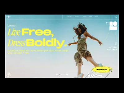 Fashion online magazine - Art direction concept pt.1 art direction blog design editorial fashion landing typography ui web web design