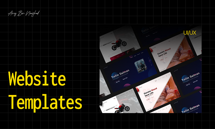 Web UI Templates for free by Aniz Bin Nowshad on Dribbble