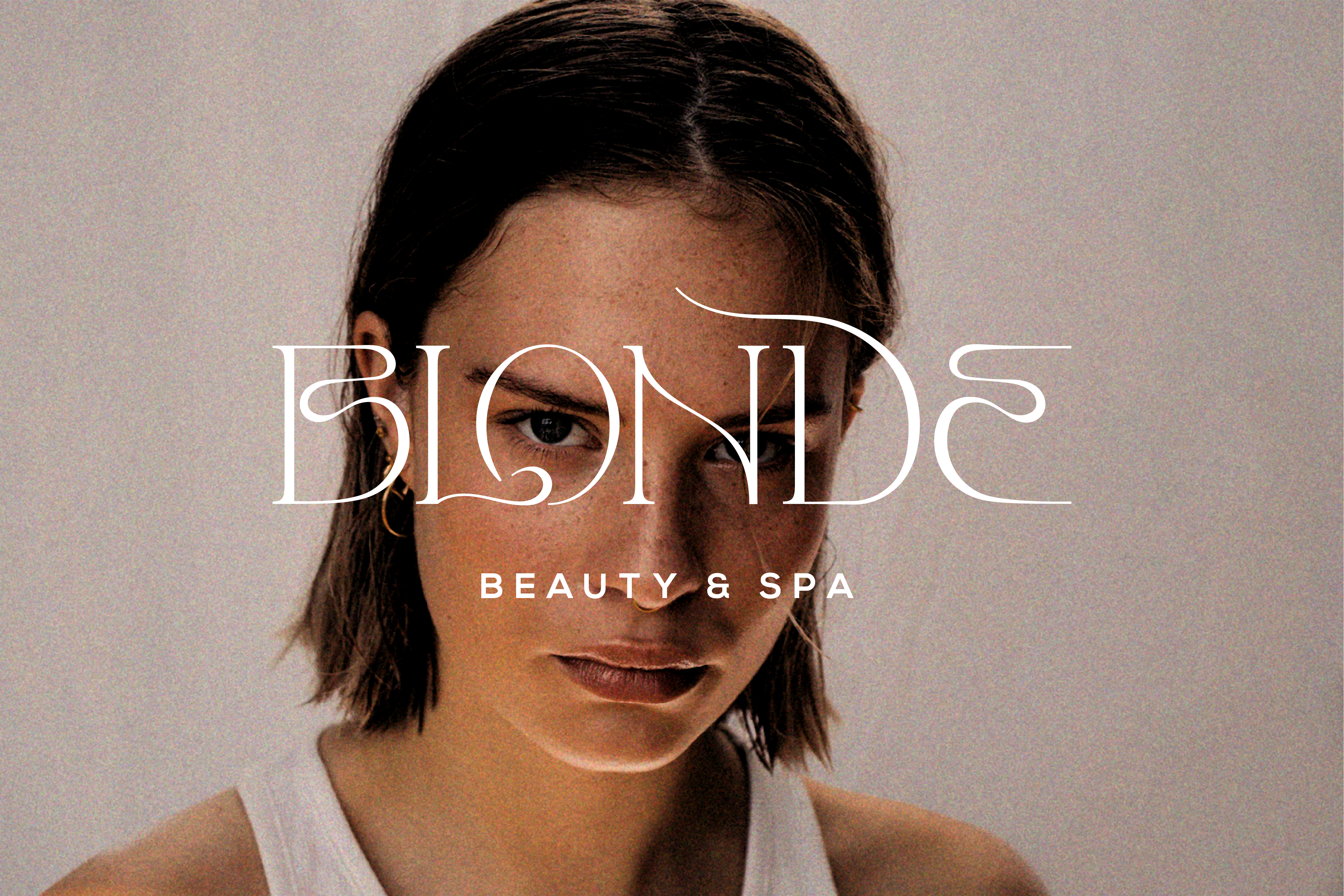 Blonde Beauty & Spa beauty branding beauty salon beauty studio brand brand identity branding custom typography design elegant typography icon illustration logo mark nail salon serifs symbol typography wordmarks