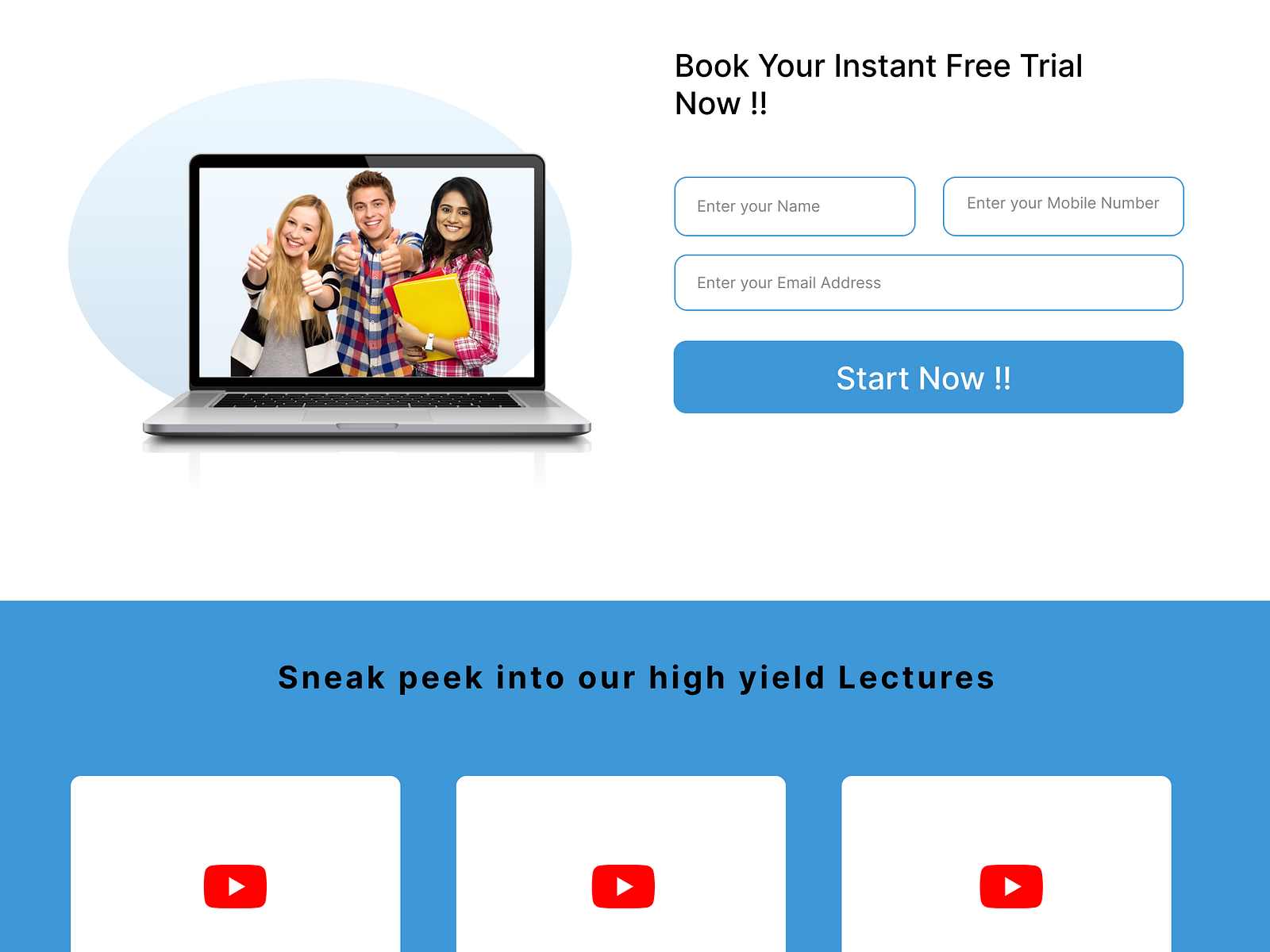 Crash course Site for Exam Prep by Manya Bhardwaj on Dribbble