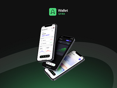 Wallet UI Kit ⚡ app art direction bank branding crypto darkmode decentralized design finance forwwwardstudio lightmode logo mobile ui uikit userexperiencedesign userinterfacedesign ux vector wallet