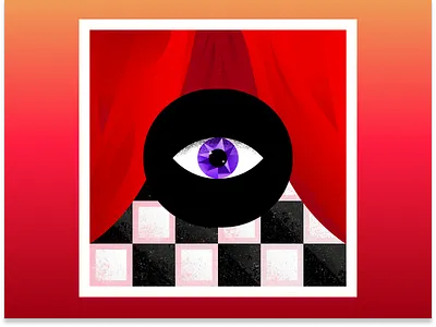 O — 36 Days of Type 36daysoftype 36daysoftype10 challenge curtain daily design eye illustration letter mistic poster stage tiles typeface vector