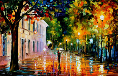 CITY OF DESTINY — oil painting on canvas leonidafremov