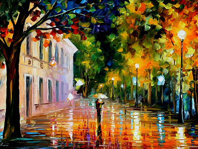 CITY OF DESTINY — oil painting on canvas leonidafremov