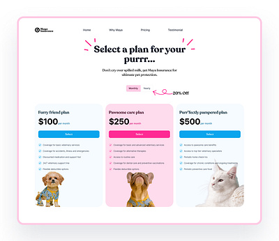 Pet Insurance pricing plan insurance pet pricing pricing page subscription website